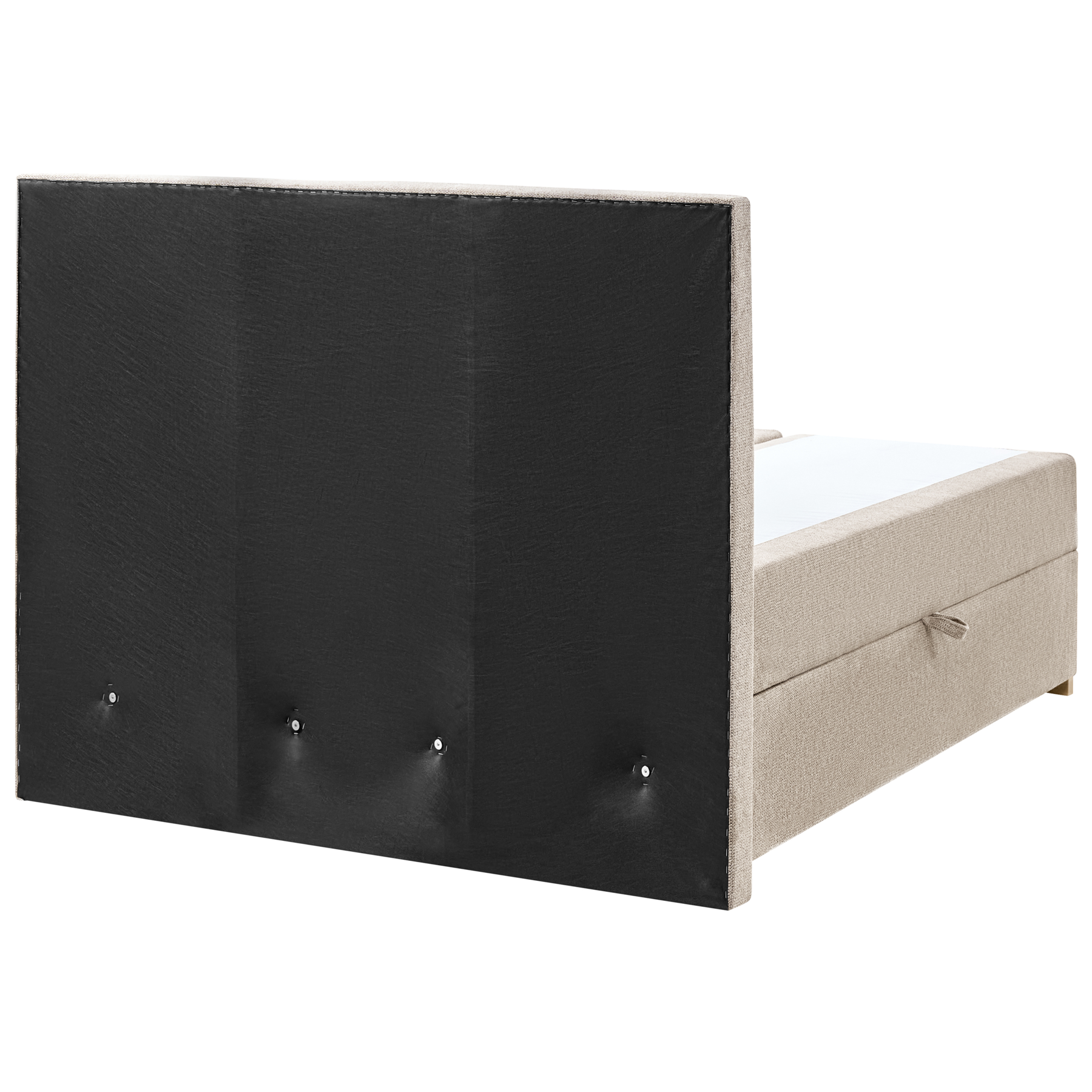 Beliani - MAJOR - Boxspring - Taupe - 120 x 200 cm - Stof