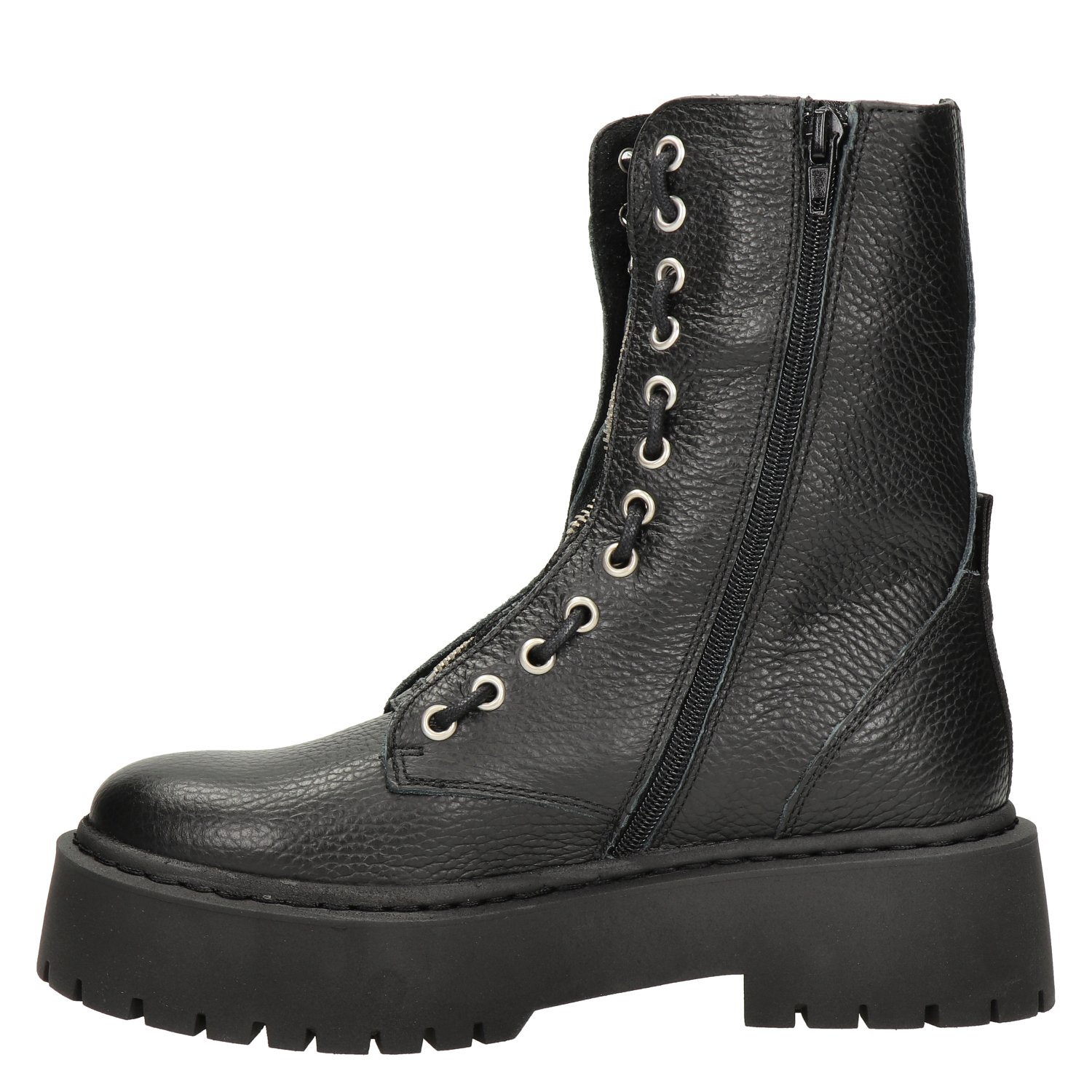Steve Madden Odilia dames veterboot Steve Madden Zwart
