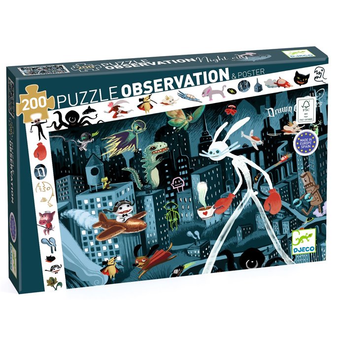 Puzzle Observation : 200 pièces - Night City