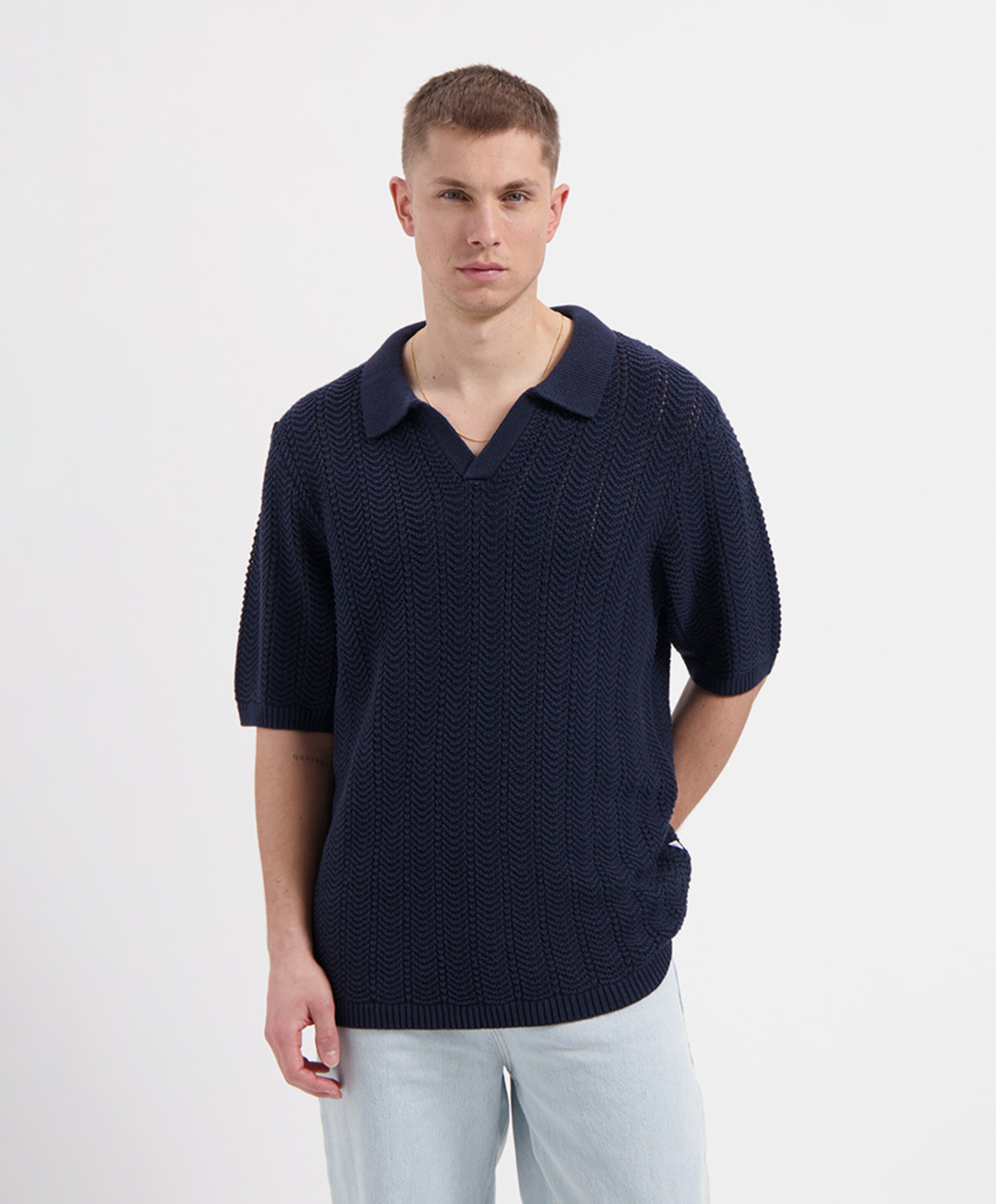 Law of the Sea Heren polo blauw