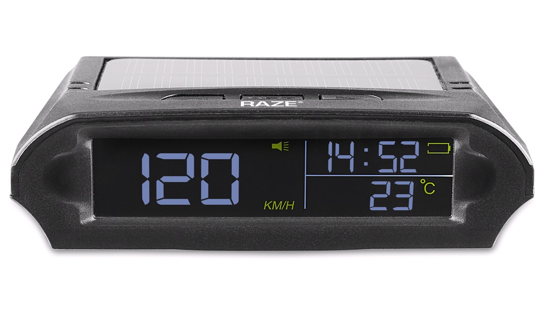 GPS digital speedometer solar RAZE G20