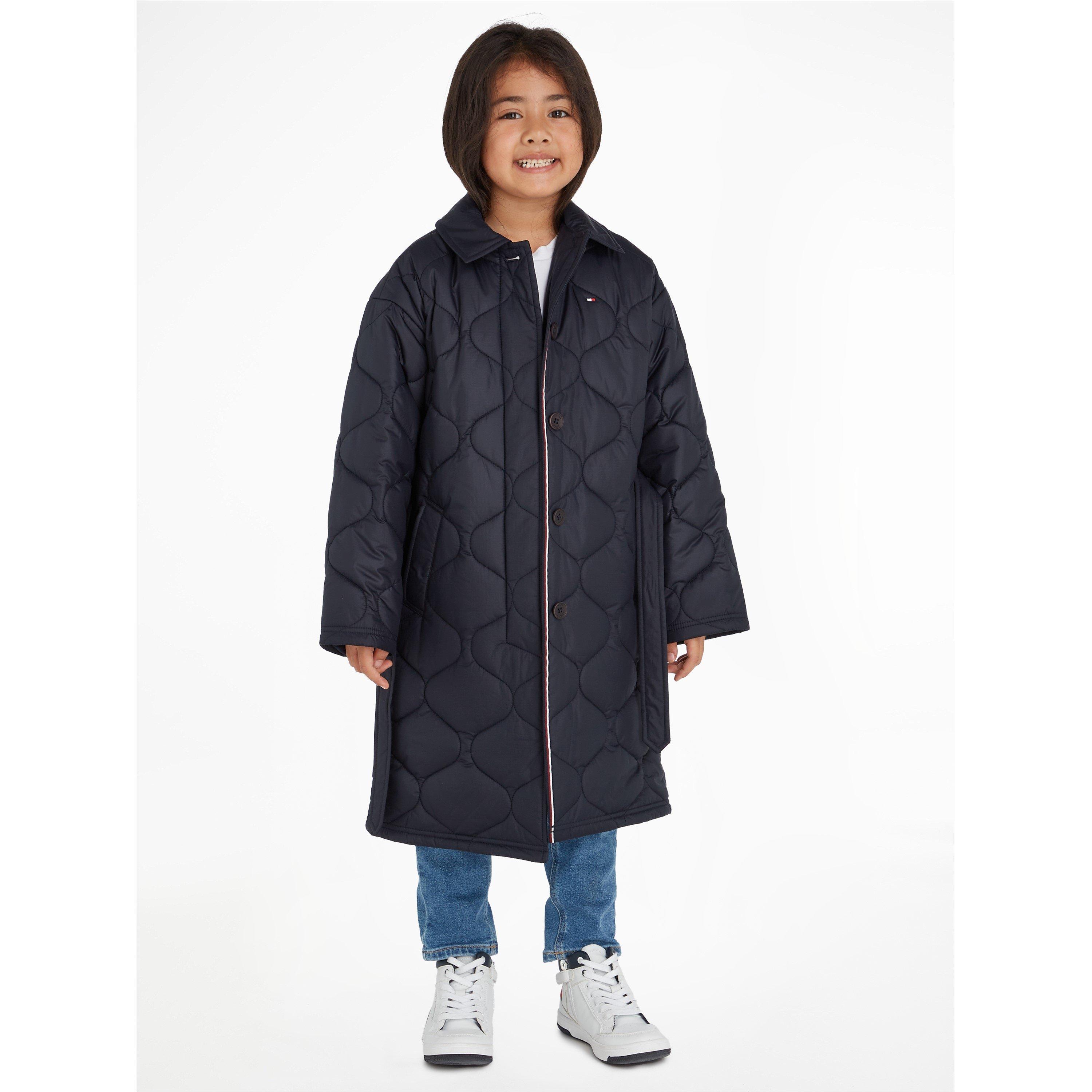 Tommy Hilfiger Quilted Long Trench Coat Junior
