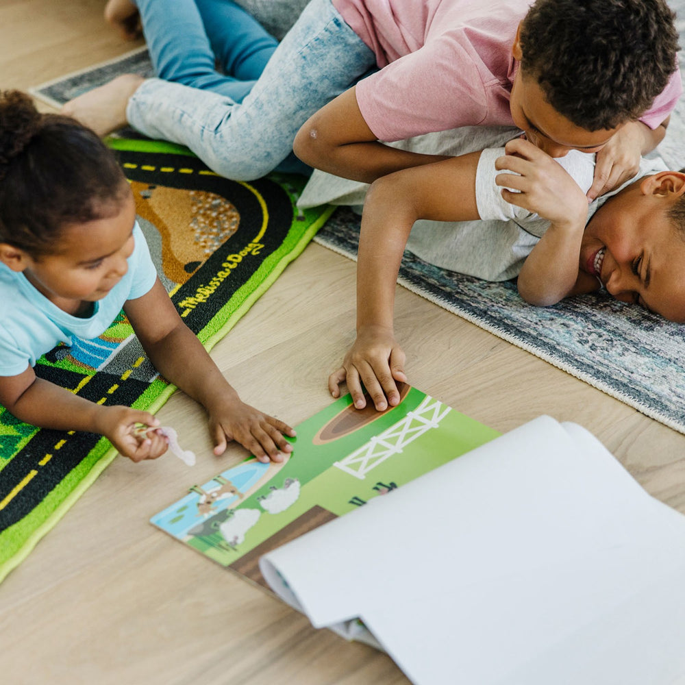 Køb Melissa & Doug Grøn Reusable Sticker Pad Habitats