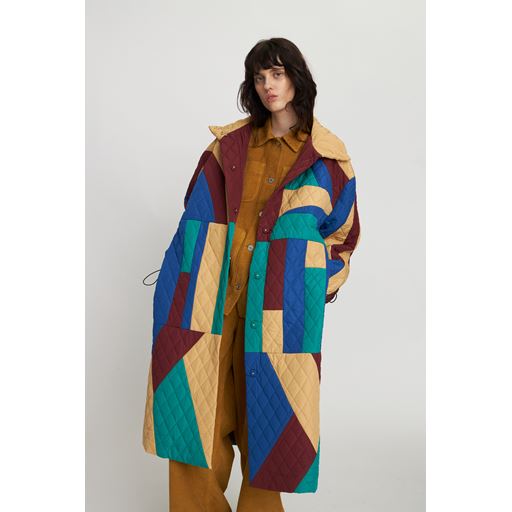 Stella Nova Patchwork Frakke, Multicolour, S/M