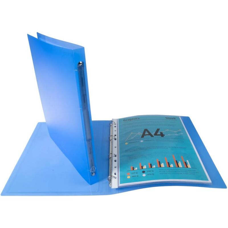 Classeur 4 anneaux 15mm polypropylène chromaline 5/10e Kreacover® - A4