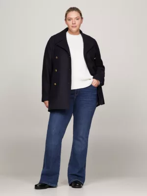 Calça jeans bootcut de cintura média Curve