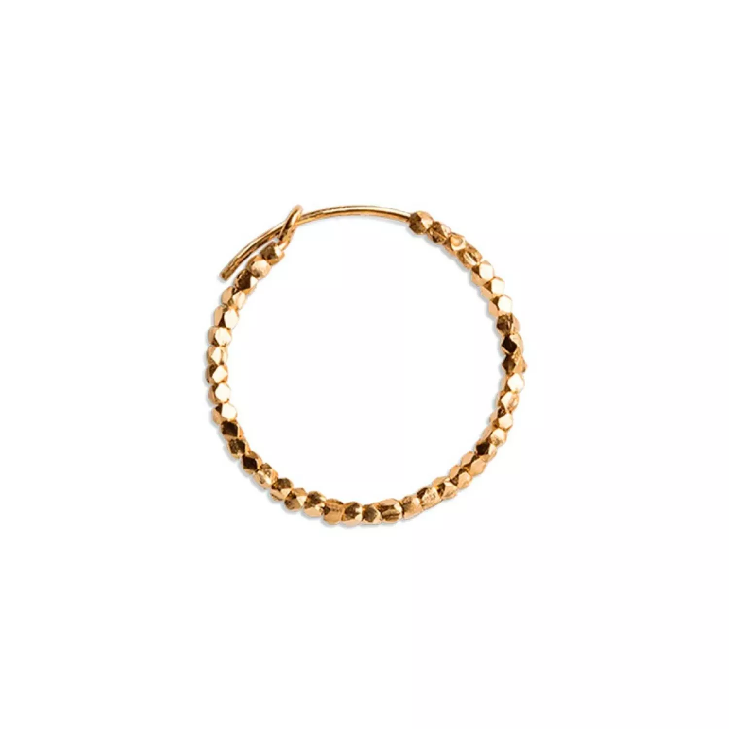 Jane Kønig Small Bead Creole Ørering Single 18 kt. Forgyldt Sølv P1024-G