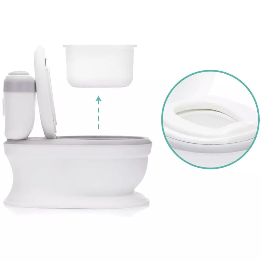 fillikid Töpfchen Mini Toilette Marlin grau  weiß