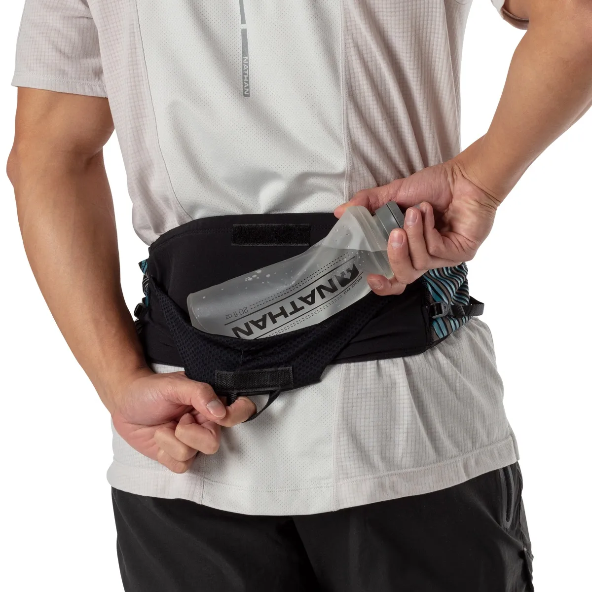Nathan Pinnacle Series Waistpack Black/Blue Me Away