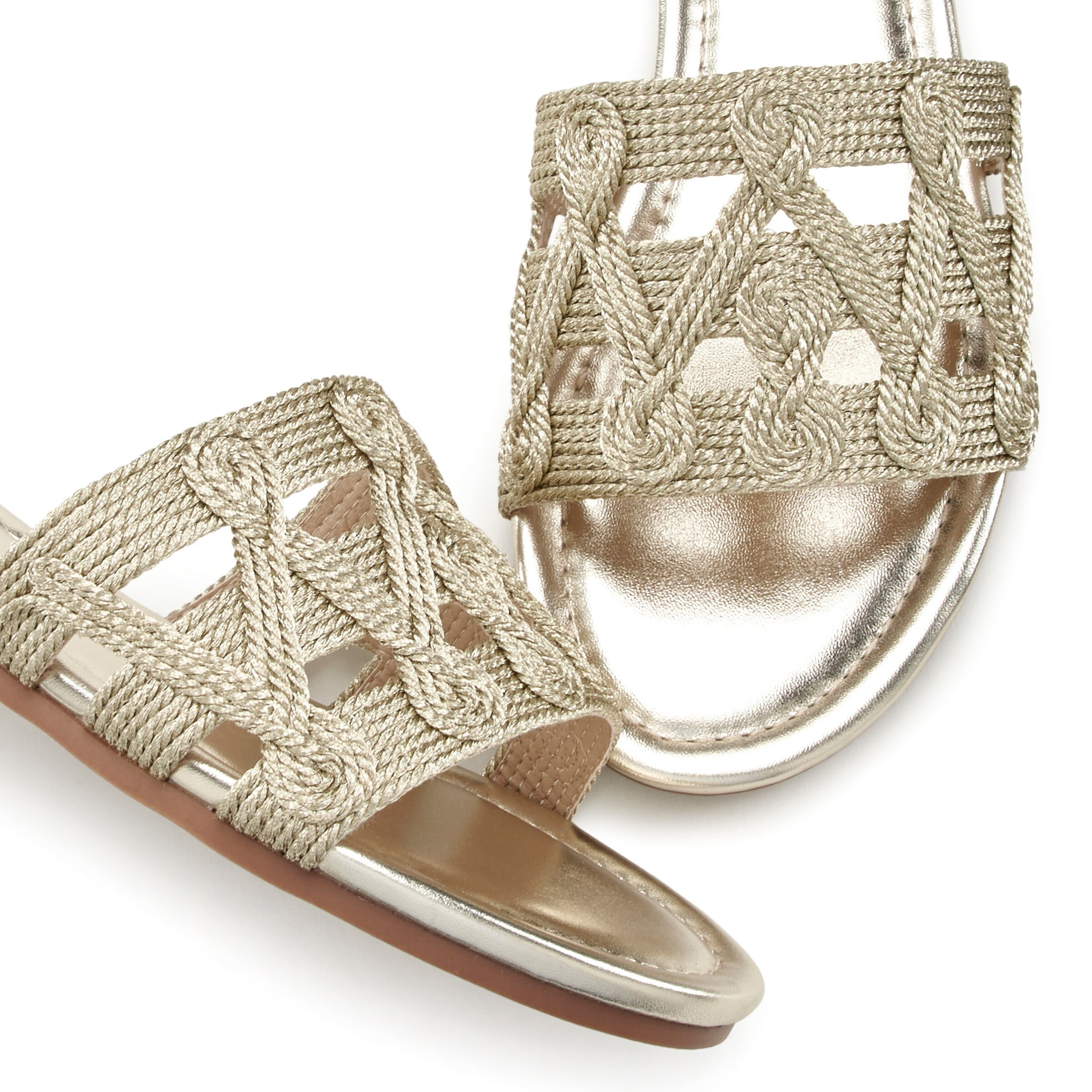 LASCANA Pantolette in goldfarben