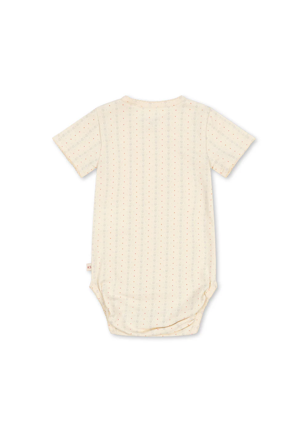 Basic kortærmet body - fete de fleur - 12M
