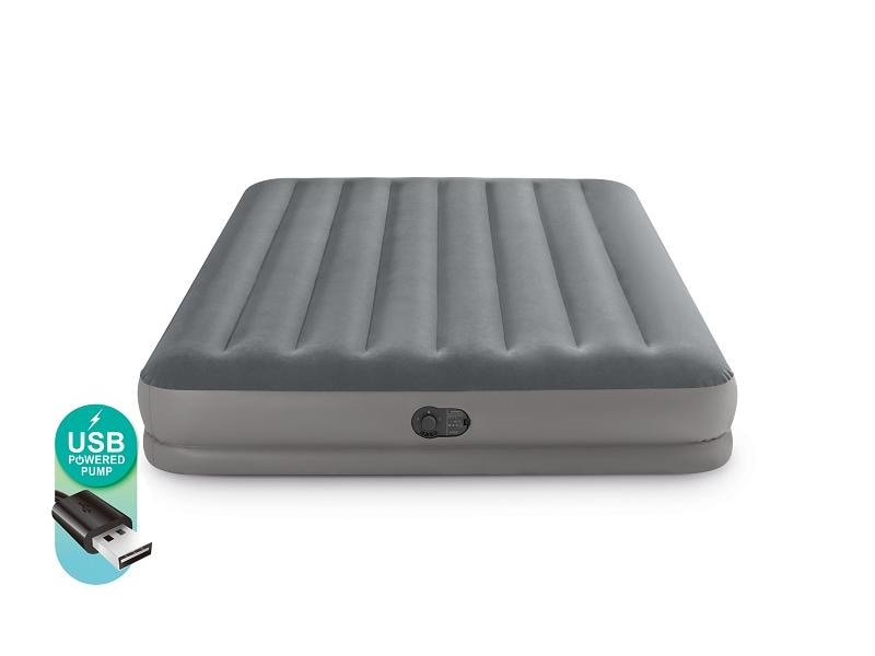 Intex Luftbett Standard Prestige Mid-Rise Queen 152 x 203 c Luftmatratze mit Fiber- Tech Technologie