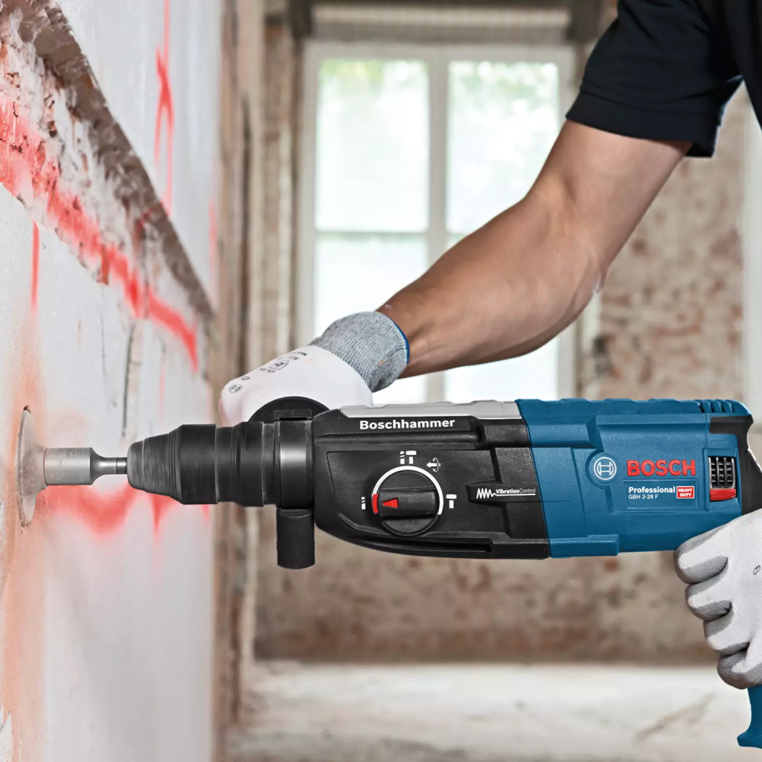 Bosch GBH 2-28 F SDS-plus Combihamer incl. snelspanboorkop in koffer - 880W - 3,2J