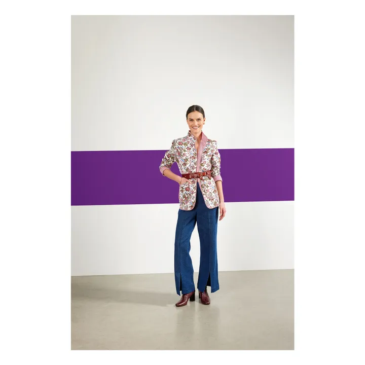 Maria de la Orden Veste Matilda Fleurs | Blanc