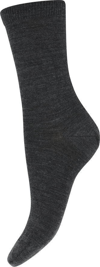 mpWoman Wool/Cotton socks Dark grey melange