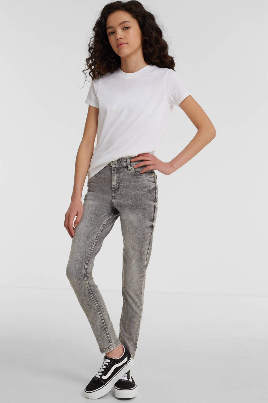 anytime skinny jeans grijs