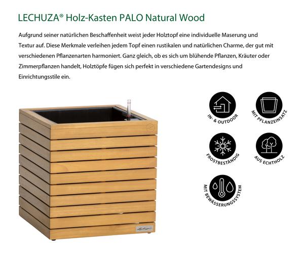 LECHUZA® Holz-Kasten PALO Natural Wood 45,
