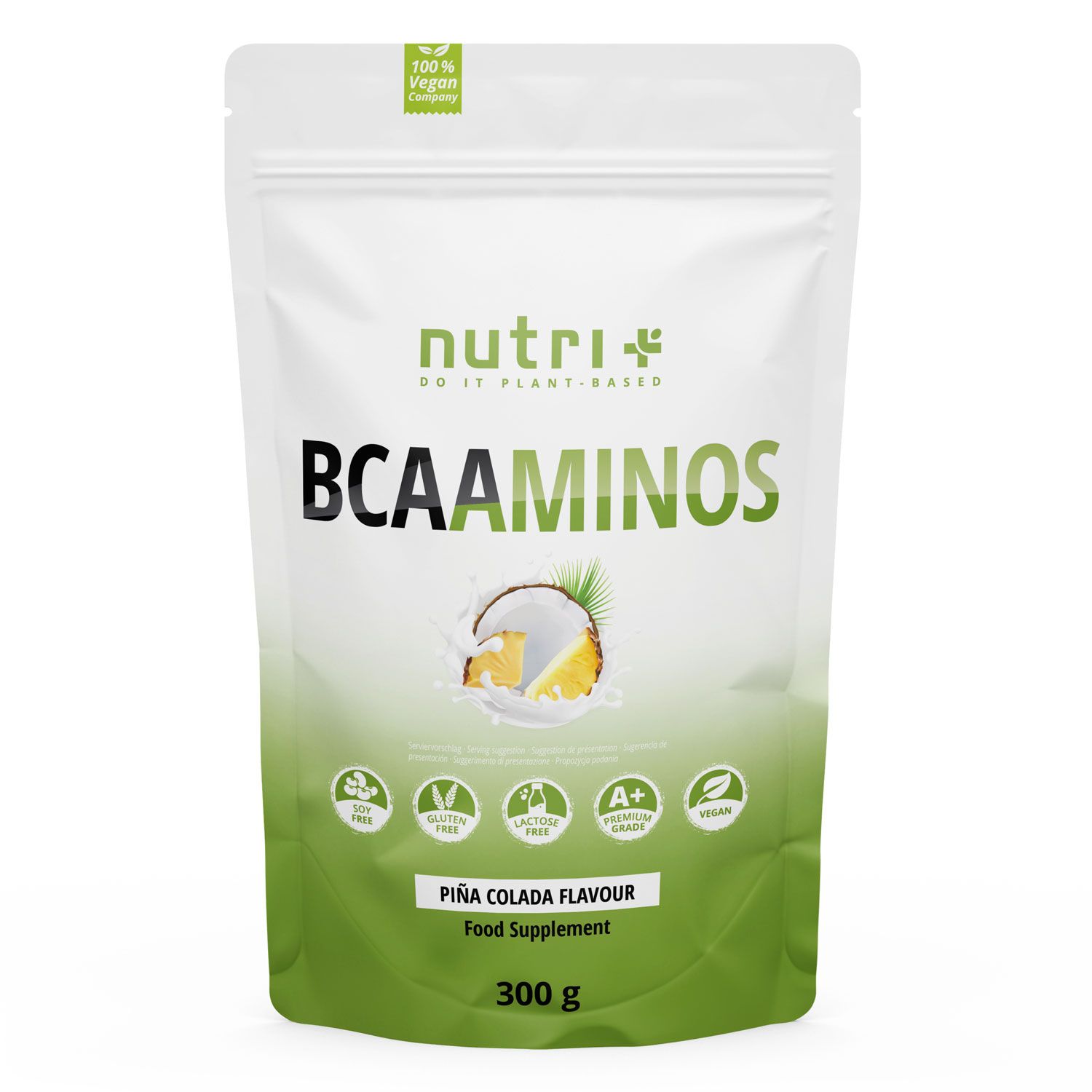 Nutri+ BCAA Pulver 300g - Aminosäuren Komplex