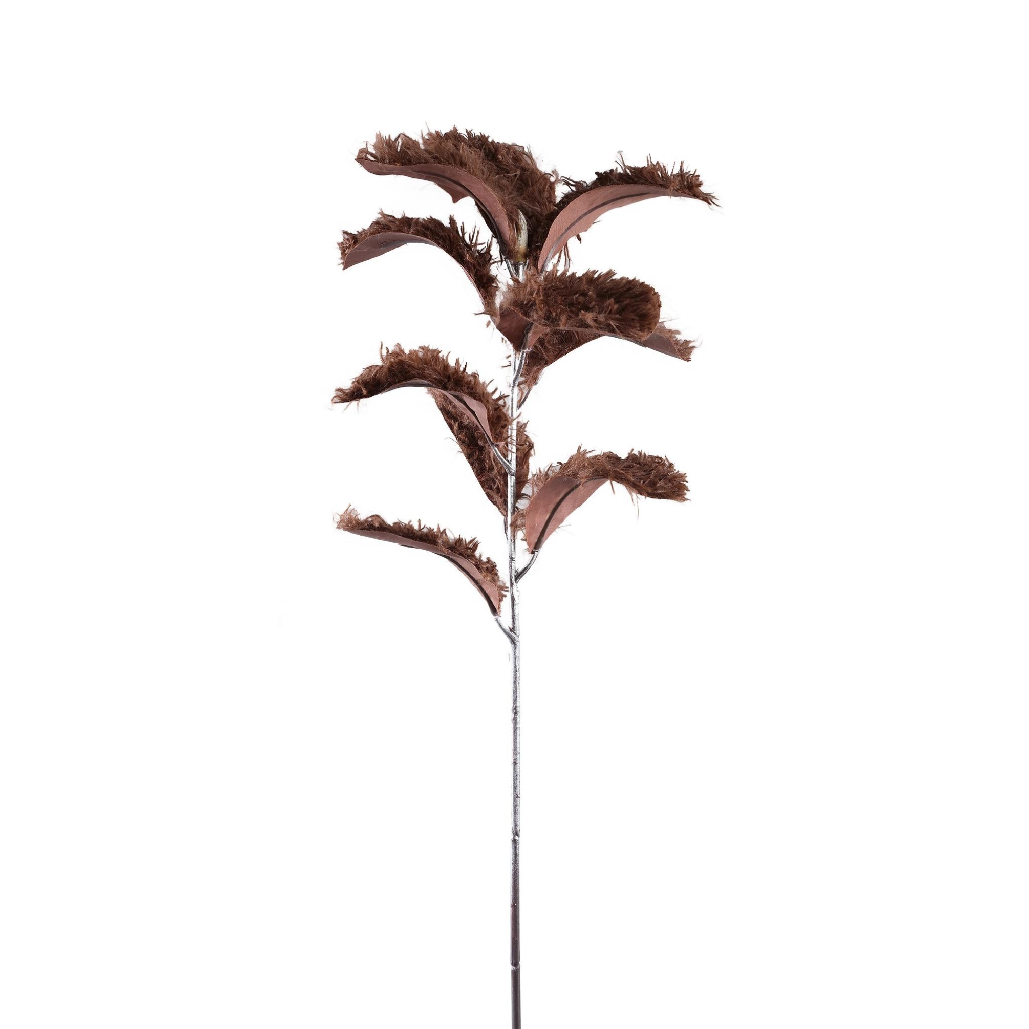 PTMD - Kunstblad Leaves - Bruin - 36x26x84cm