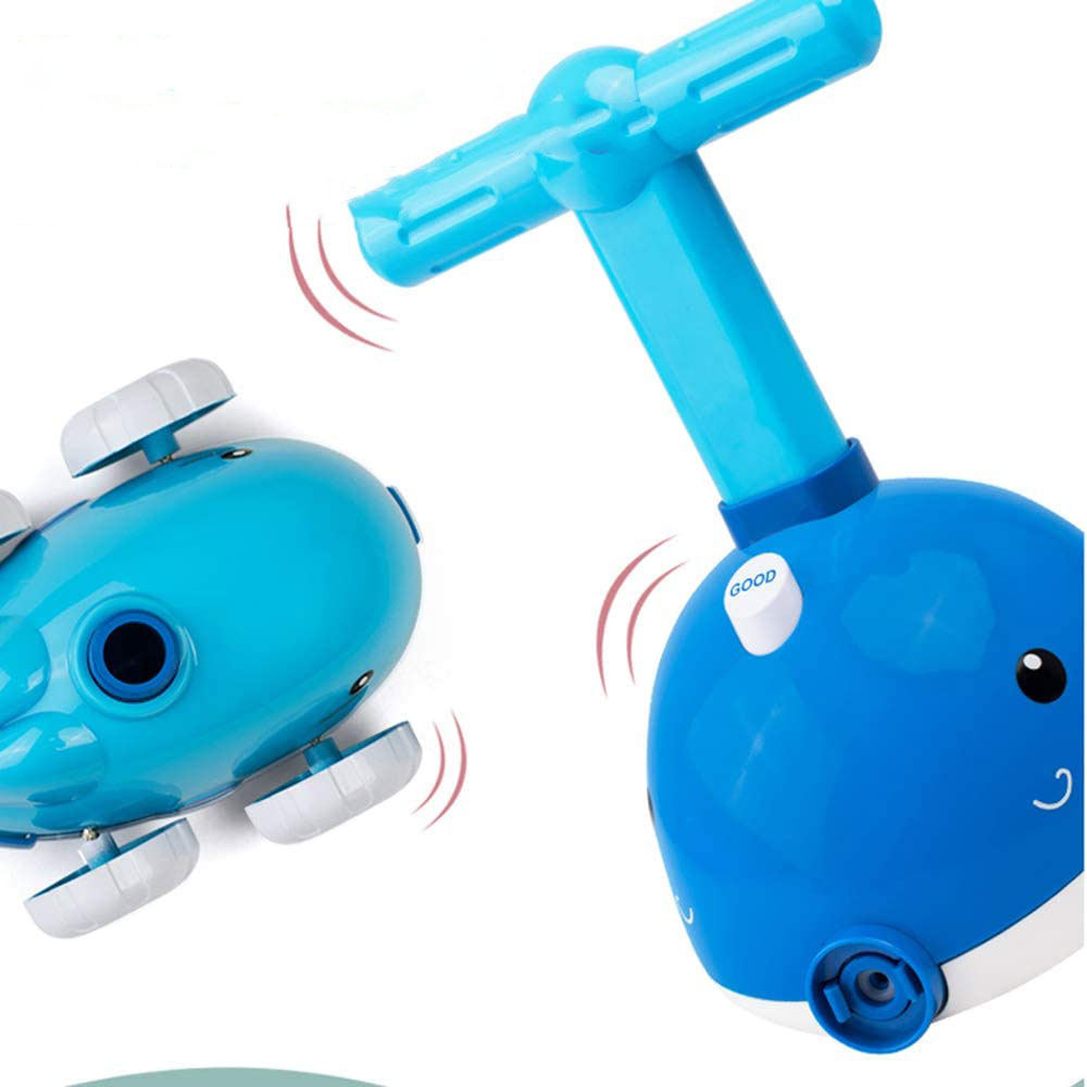 (23-tlg. Set) Lustige Kinder Ballon Launcher Luftpumpe Erziehungs Wissenschaft Antriebskraft   Ballone - Blau