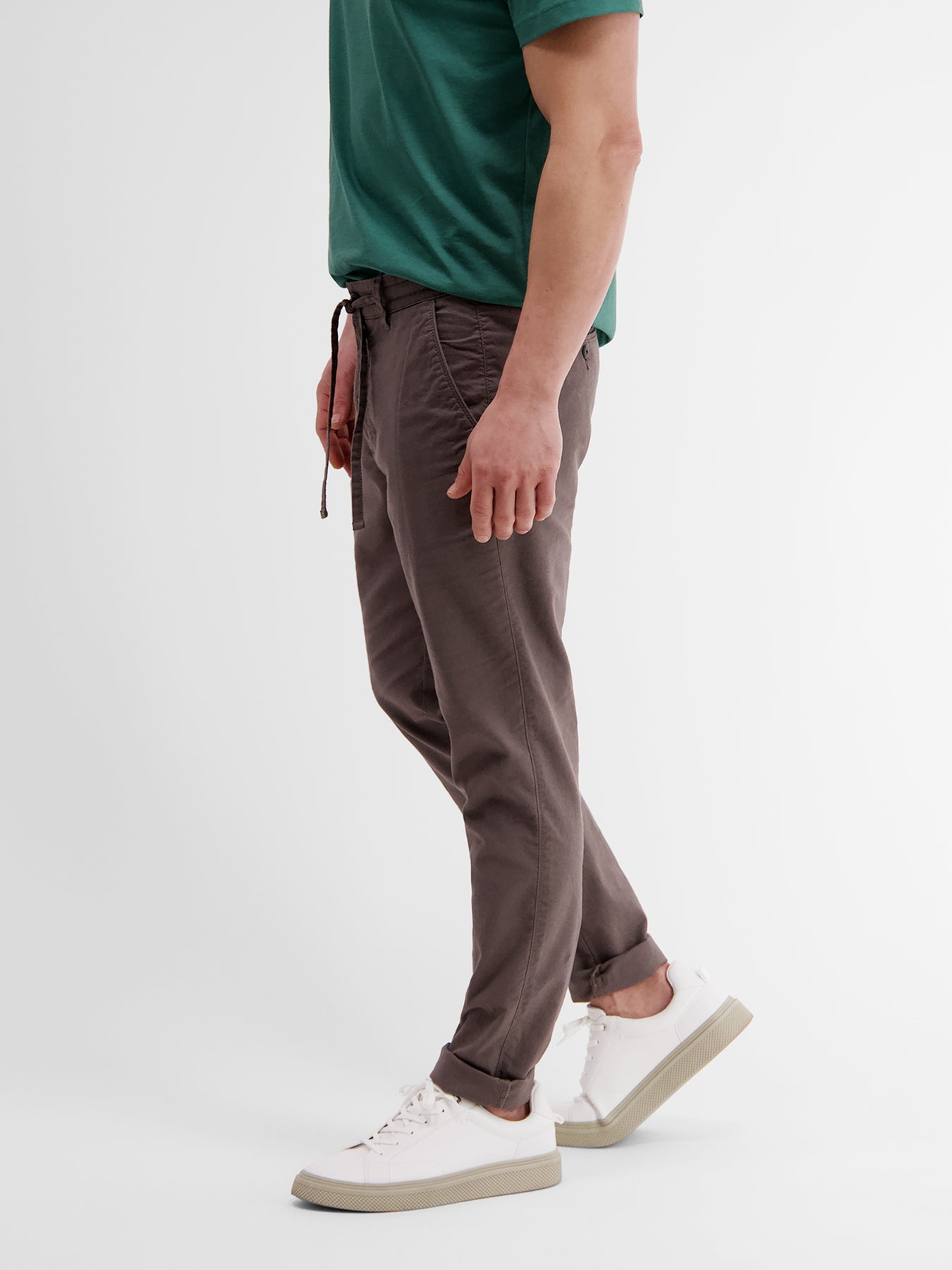 Baumwoll-Leinen Chino