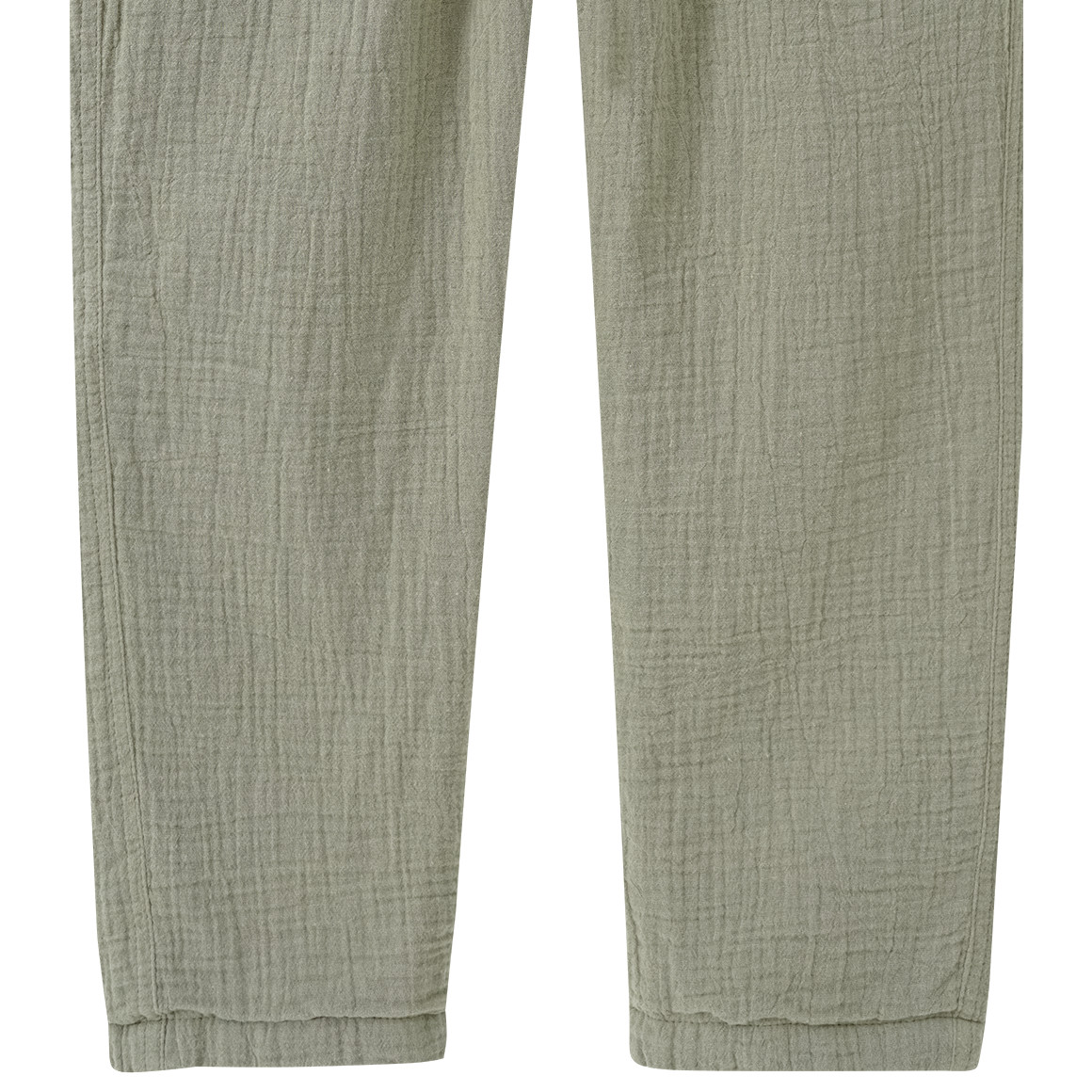 Topolino Pure Collection Kinder Musselin-Hose mit Elastikbund oliv