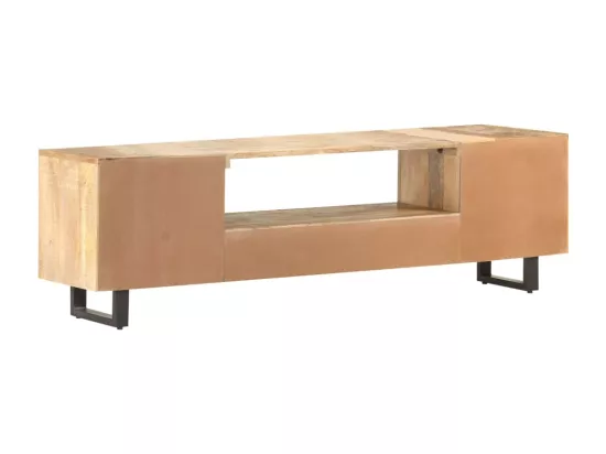 Meuble TV 160x30x45 cm Bois massif de manguier