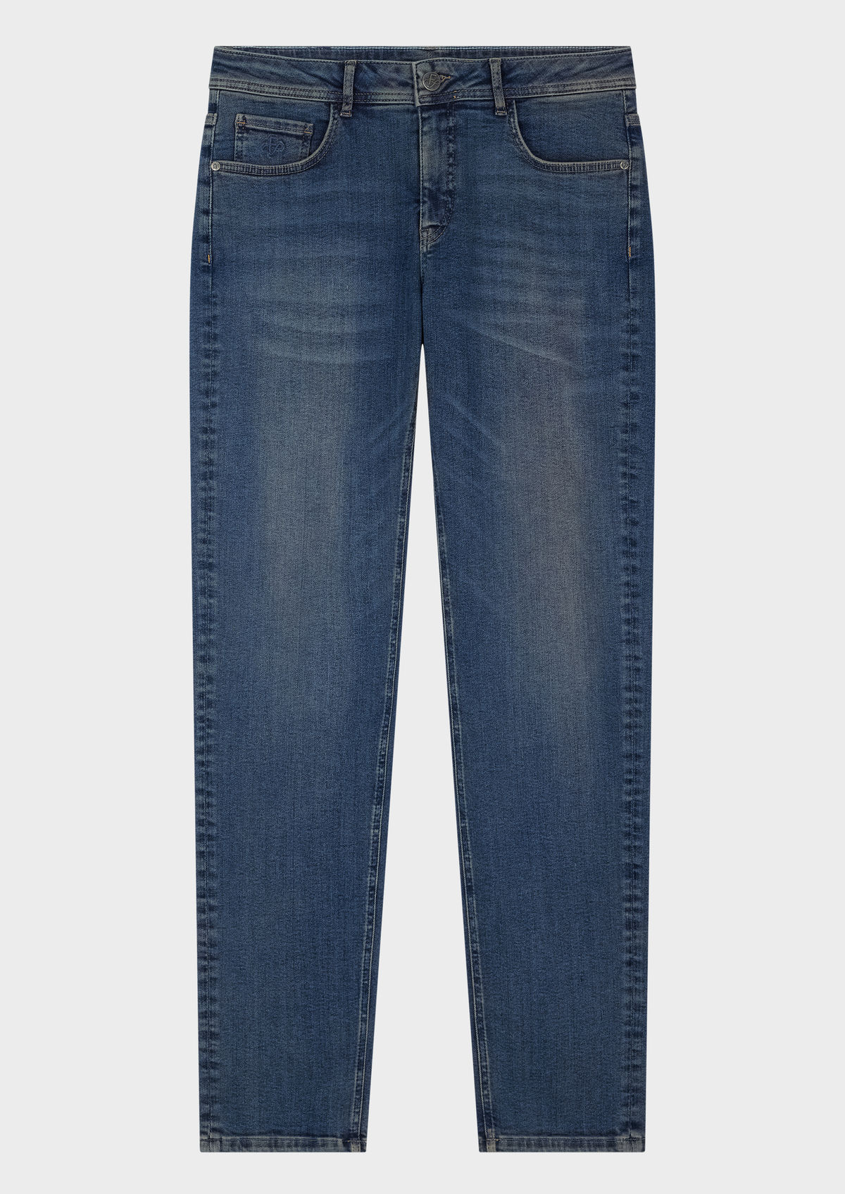 Jean skinny en coton mélangé stretch bleu ardoise