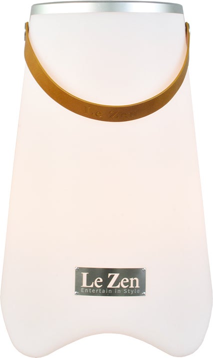 Le Zen wijnkoeler Original met LED en speaker wit 25 x 25 x 38 cm