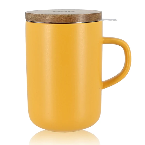 Tisanière mug Juliet en grès jaune 475 ml Ogo