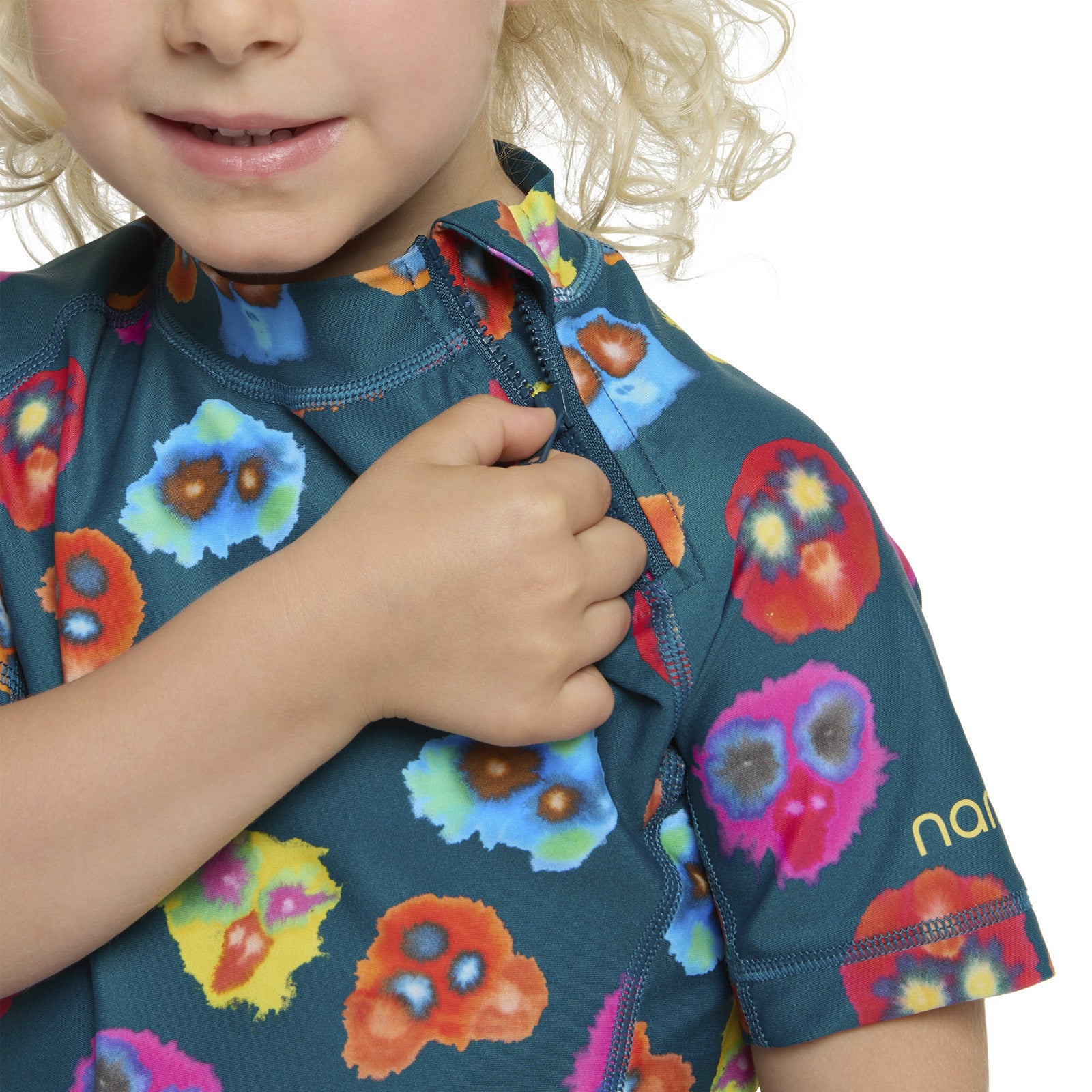 Badeshirt Fin Rashguard Petsies Deep Petrol
