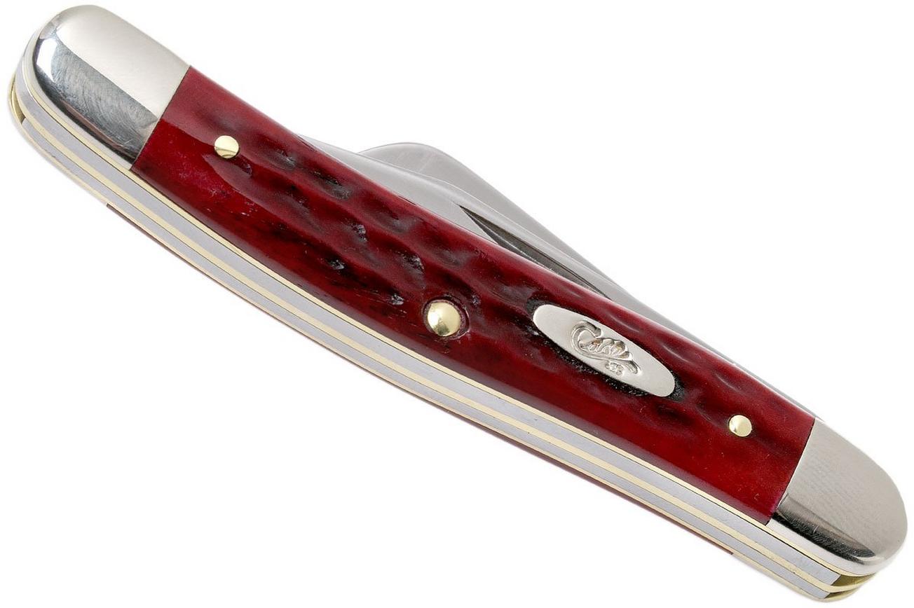 Case Medium Stockman Pocket Worn Old Red Bone, 00786, 6318 SS zakmes
