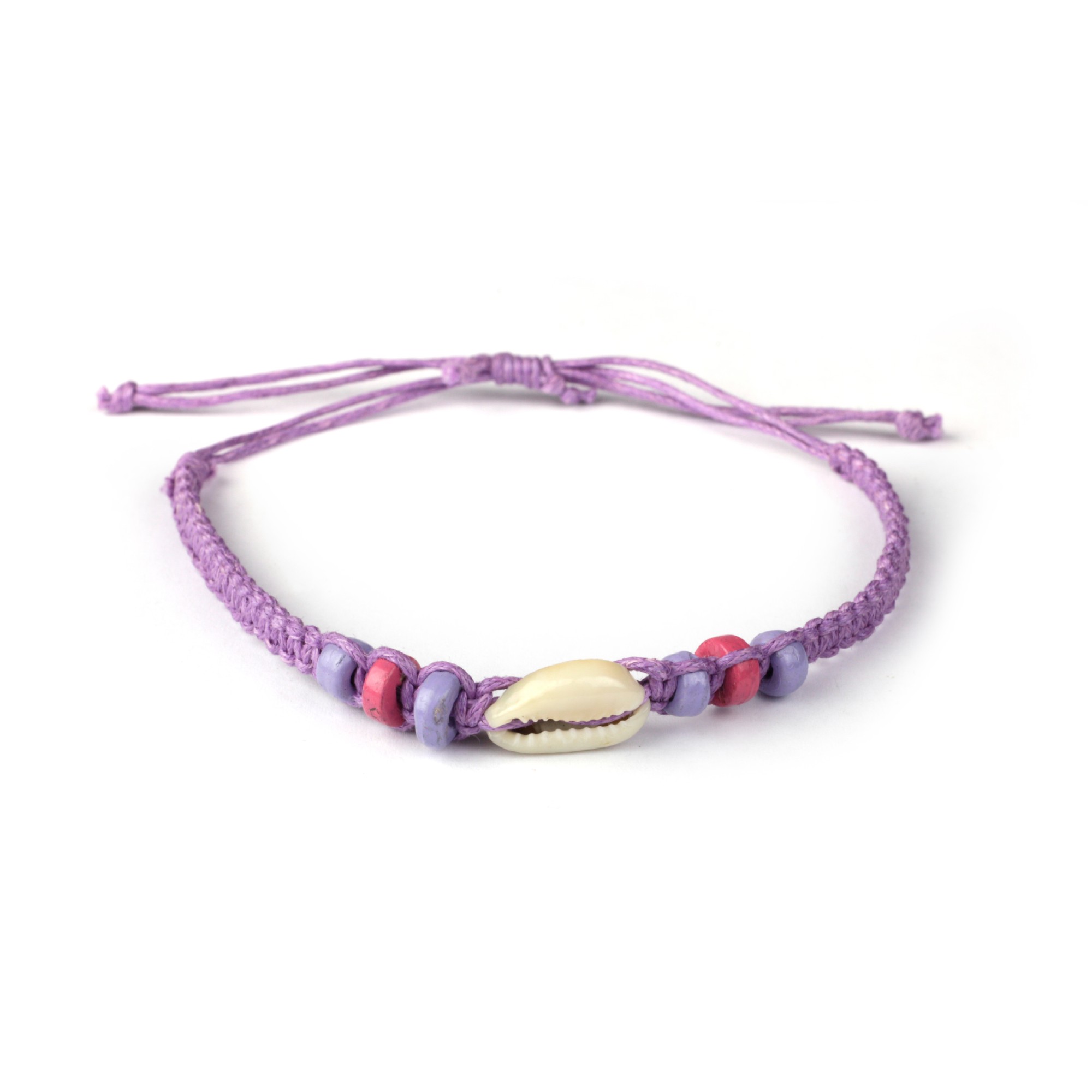 Armband mit Muschel, rosa, lila günstig bestellen