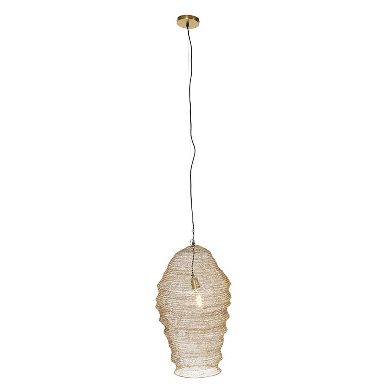 Oosterse hanglamp goud - Nidum