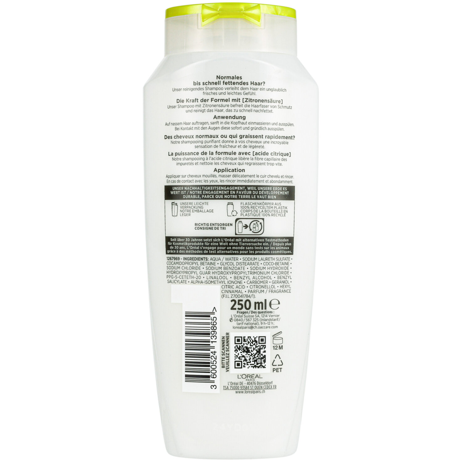 Elsève Shampoo Citrus