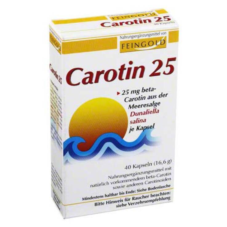 Carotin 25 Feingold Kapseln, 40 St