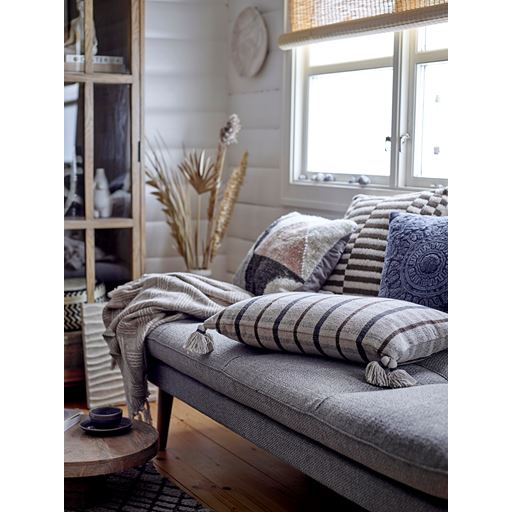 Bloomingville Ghina Plaid, Natur/Råhvid, 130x160 cm