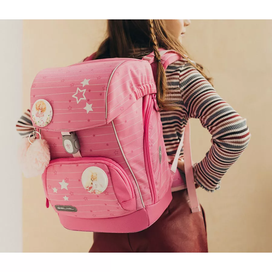 Belmil Schulranzen Premium Comfy Plus Set 6-teilig Candy