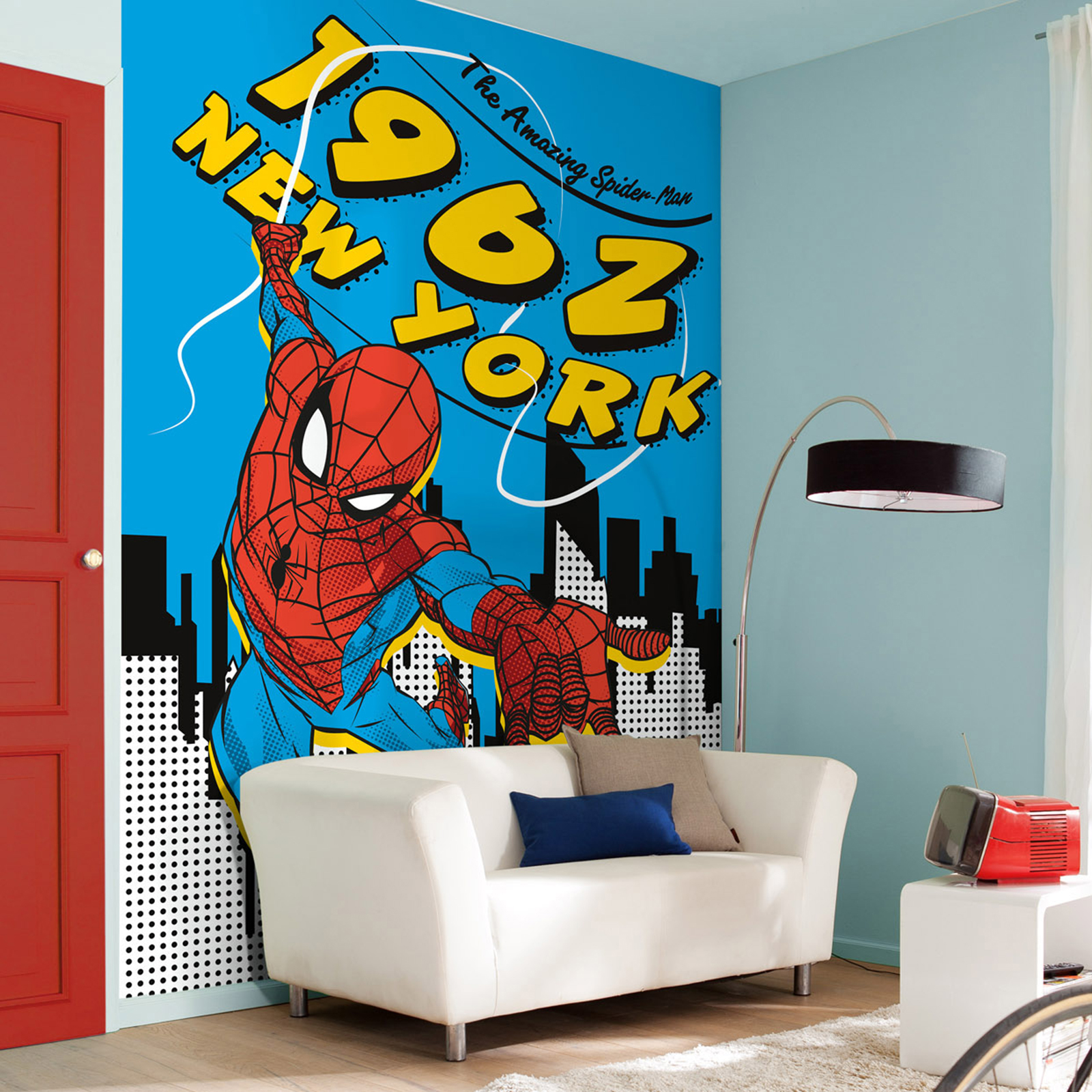 Vlies-Fototapete SPIDER-MAN - bunt - 200x280 cm