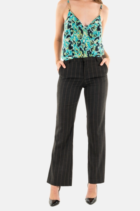Pantalons only marley dark grey melange tannin