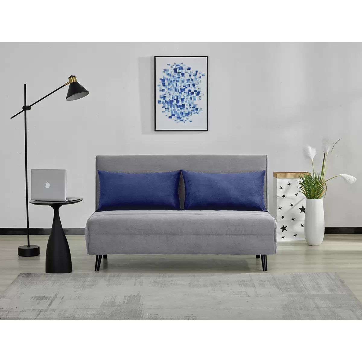 Schlafsofa Sven 141 x 191 Grau