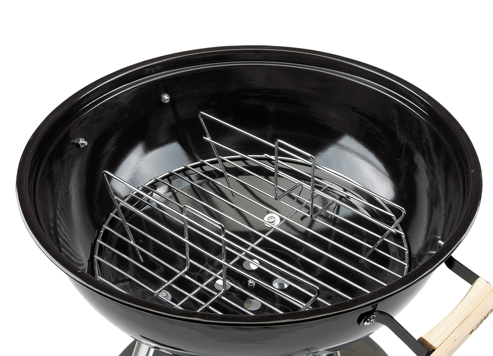 LANDMANN Emaille Kugelgrill-Wagen 41x82cm