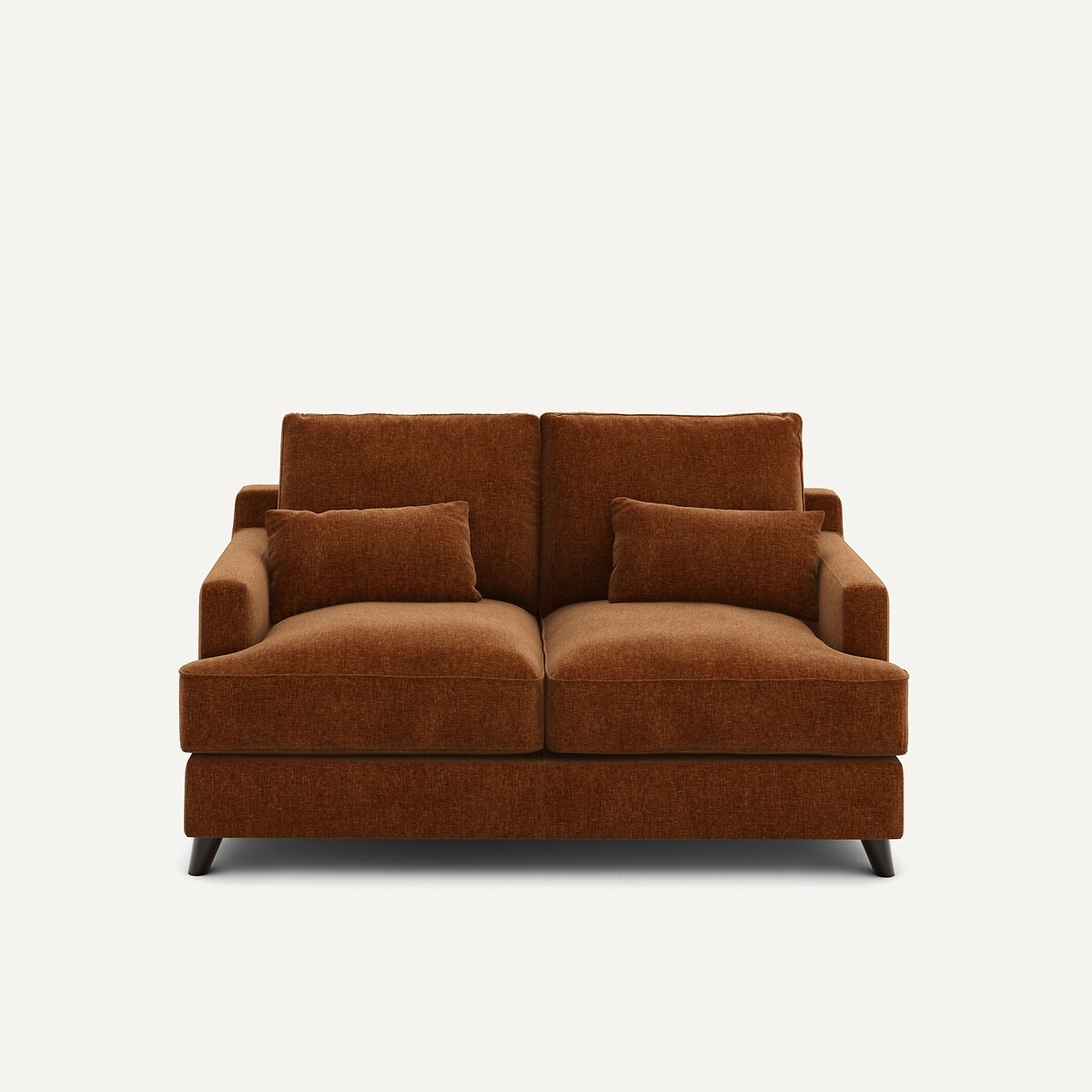 AM.PM<br>Sofá compacto de 2 lugares em veludo chenille, Alwine