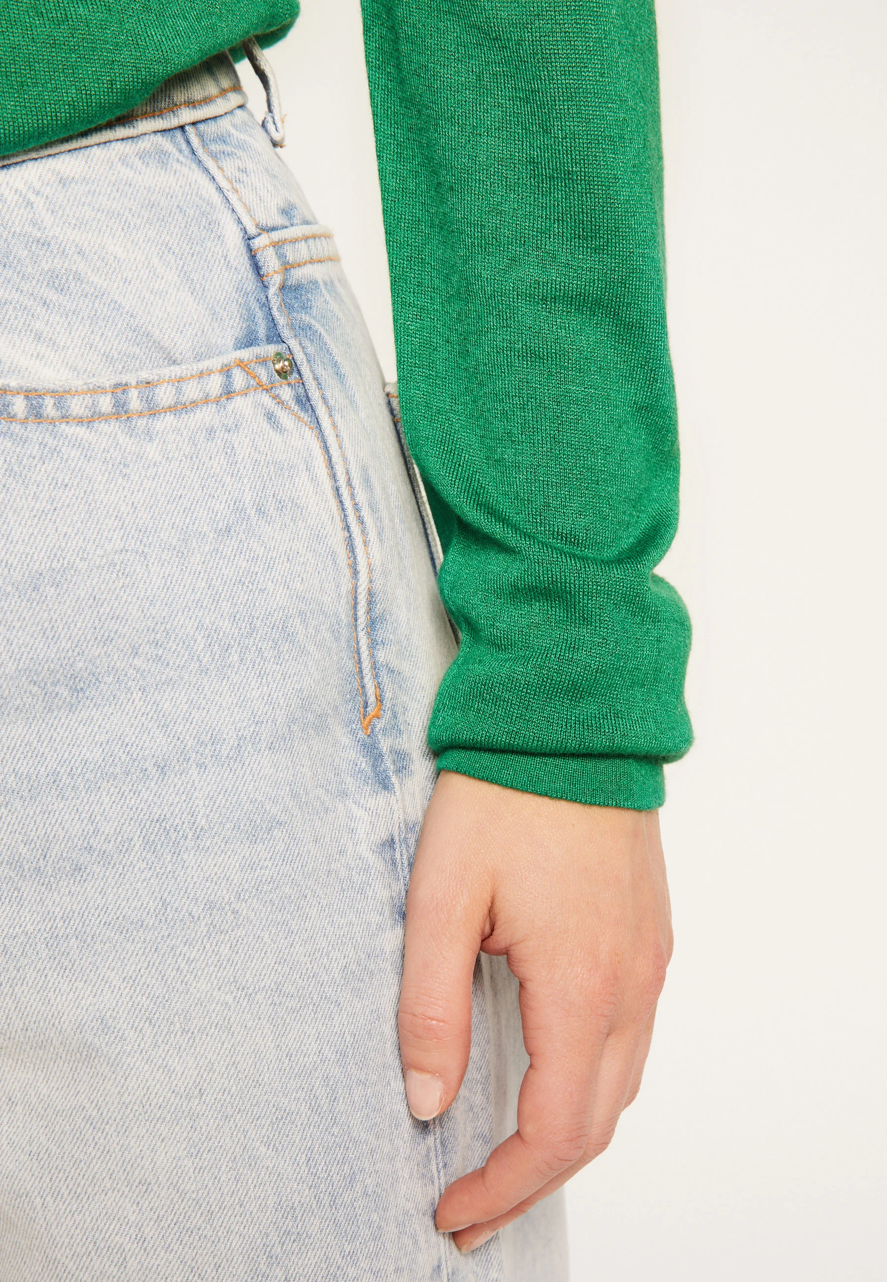 AESHAAH24 - T-shirt en fibre de bambou cachemire | Vert