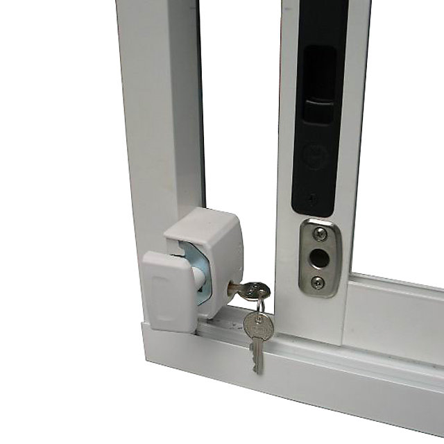 Verrou de fenêtre Abus blanc en saillie