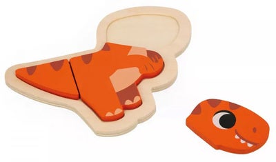 Janod 4 Progressiv Puslespill Dinosaurer 14 Brikker