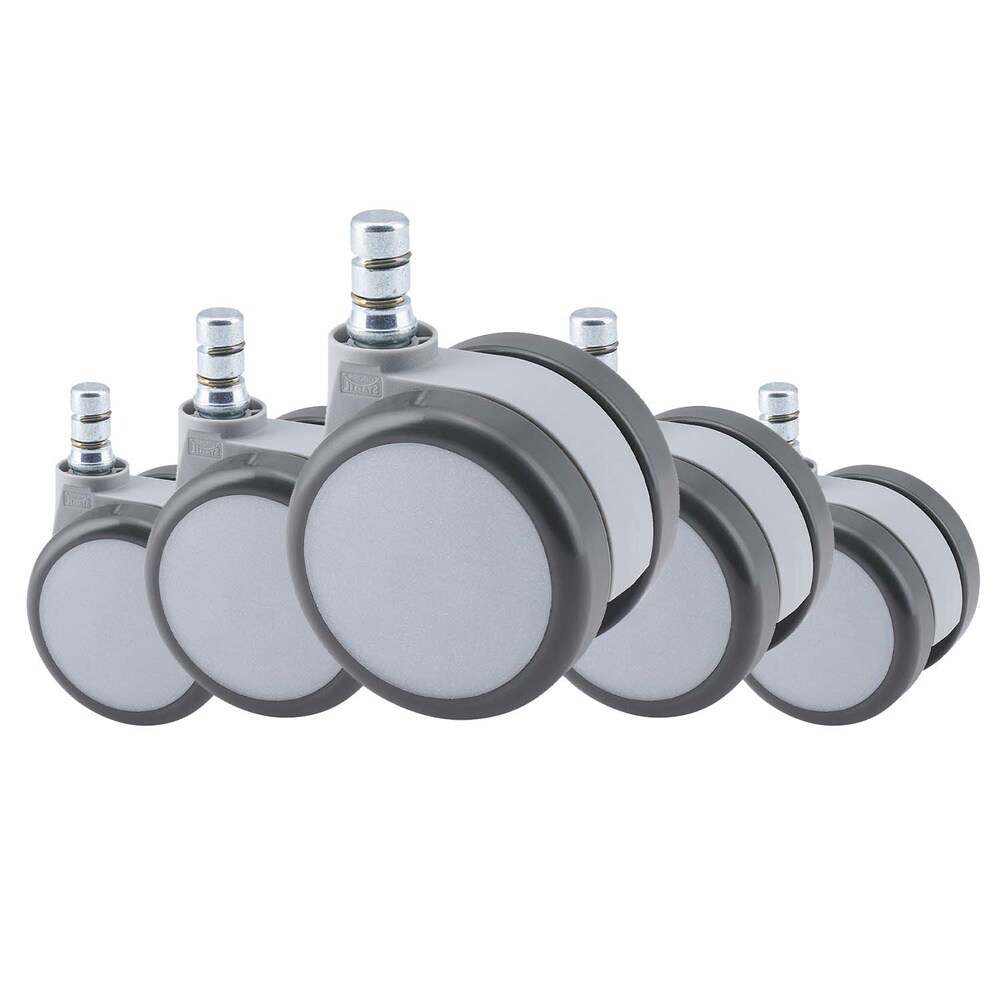 Stuhlrollen 5x ROLO MOVE 60 11mm/60mm Metall, Kunststoff hjh OFFICE