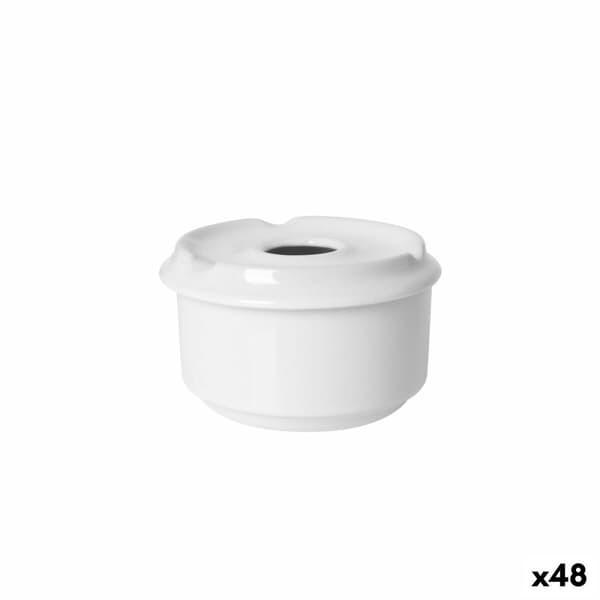 Askebeger Hvit 11 x 11 x 7 cm Hotellbransjen (48 enheter)