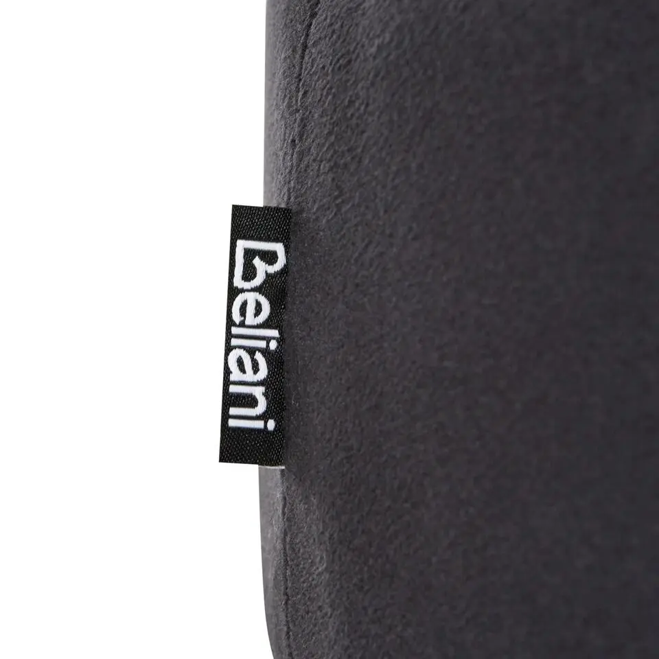 ELGIN - Poef - Zwart - 37 cm - Fluweel