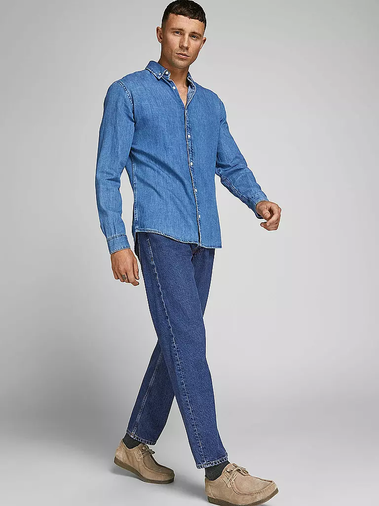 JACK & JONES Jeans Relaxed Fit  JJICHRIS  blau